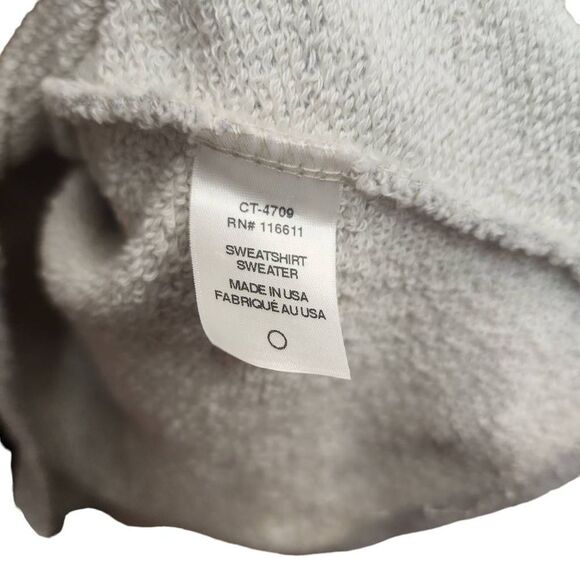 Anthropologie Amadi Shearling Sleeve Pullover Top Size Medium - Picture 7 of 14